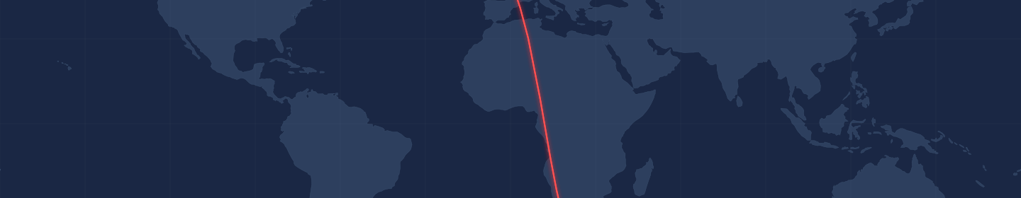 Flight paths for The Cape