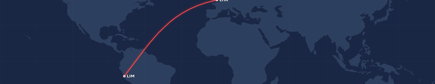 Flight paths for Peru